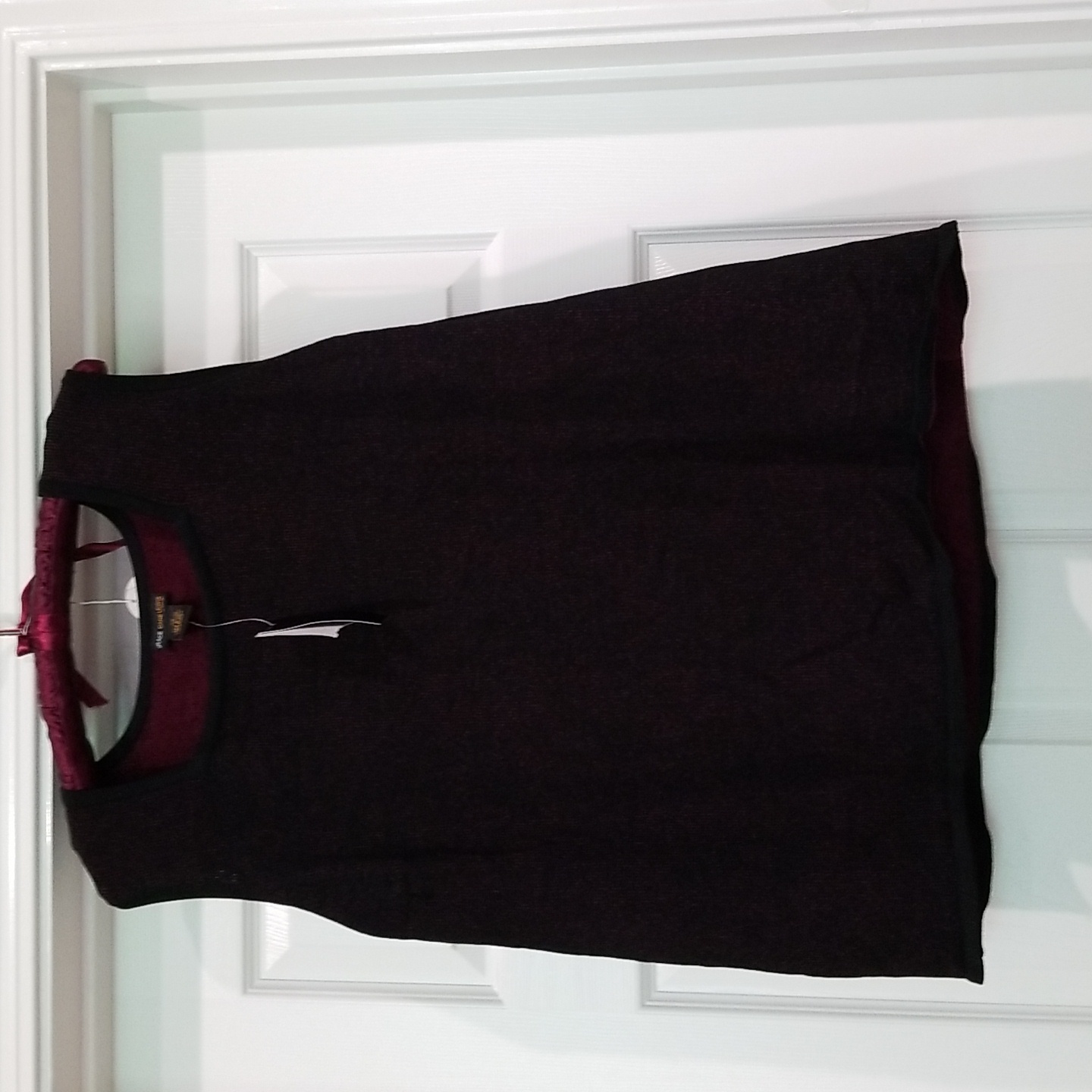 Black/Burgundy Sweater Vest 3x